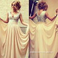Chiffon A-line Evening Dresses Sweetheart Beading Prom Dress